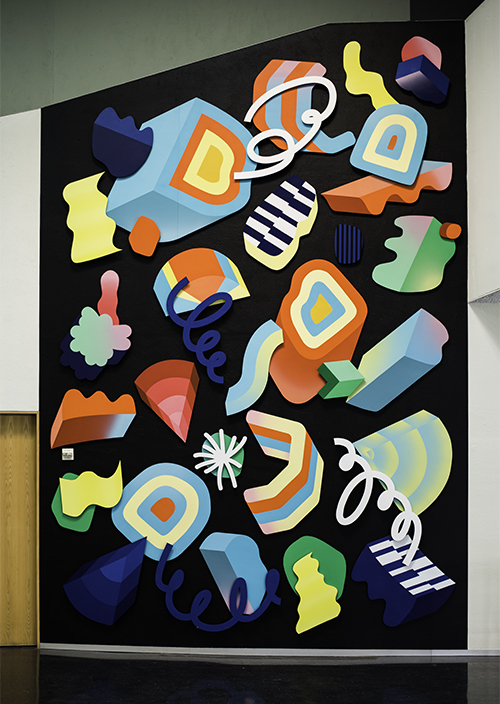 Andy Arkley - Chromamotion, 2018 - Plywood and acrylic paint